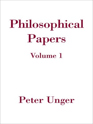cover image of Philosophical Papers